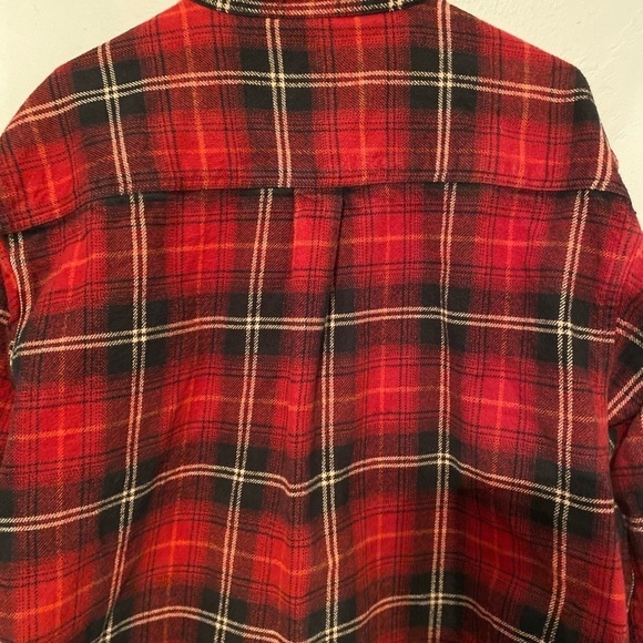 FIELD & STREAM red flannel button down long sleeve size XXL - Picture 4 of 8